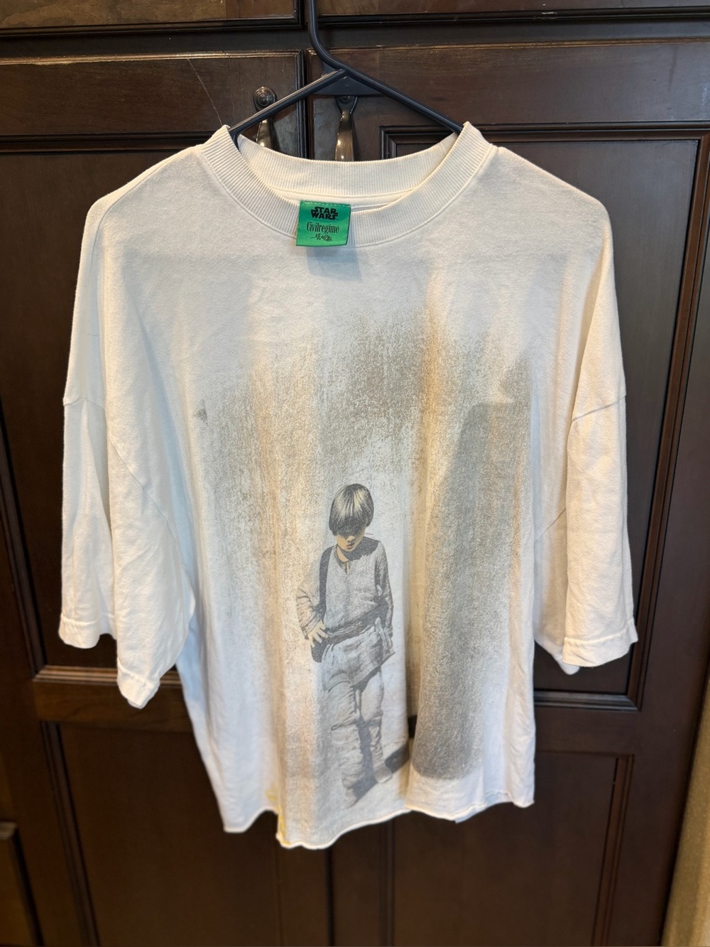 Civil Regime Star Wars Anakin Pain Oversized Tee - Raw Hem Custom Crop